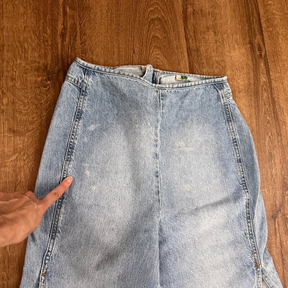 Farm Rio Wide Leg Flare Side Slit Jeans size 38 (XS) - Picture 12 of 12